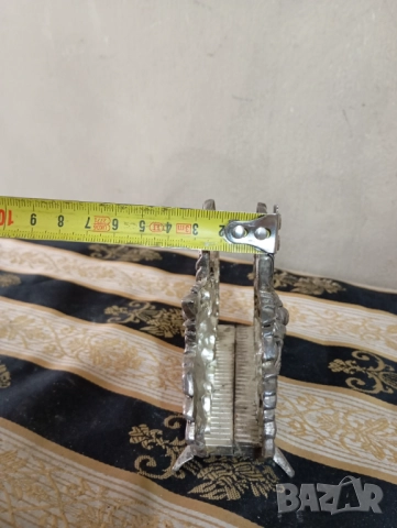 Посребрен винтидж салфетник, снимка 2 - Други ценни предмети - 45636614