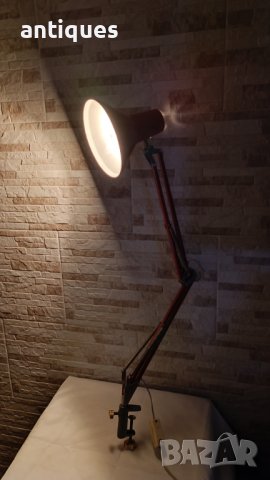 Индустриална сгъваема лампа - Българска - метална - №51, снимка 6 - Антикварни и старинни предмети - 42325311