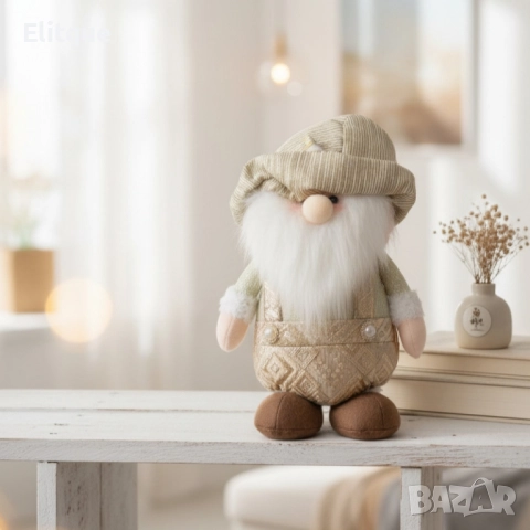 Декоративна фигурка на джудже – Идеалният акцент за зимната украса, снимка 2 - Декорация за дома - 52503239