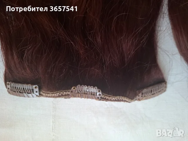 Естествена коса на 3 треси., снимка 8 - Аксесоари за коса - 56336757