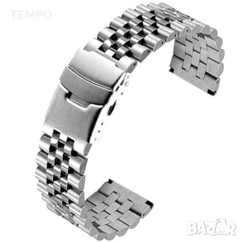 ВЕРИЖКА “JUBILEE” 20мм от КАЧЕСТВЕНА НЕРЪЖДАЕМА СТОМАНА 316L + ПОДАРЪК, снимка 5 - Каишки за часовници - 42811273