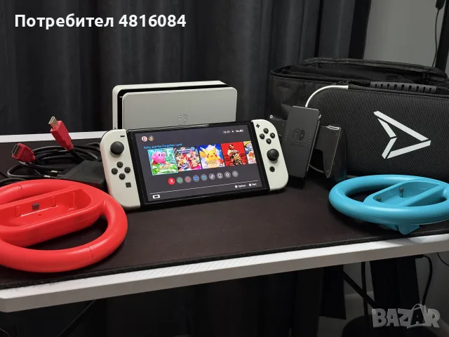 Nintendo Switch OLED с модчип + 512 GB SD карта и аксесоари