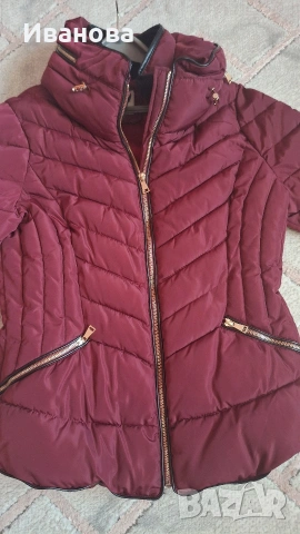 Дамско яке в цвят бордо , снимка 2 - Якета - 53085316
