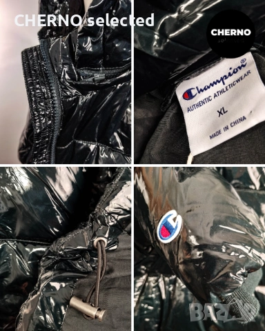 Пухено яке CHAMPION High Shine Puffer Jacket – Размер XL – Ново без етикети, снимка 14 - Якета - 53114199