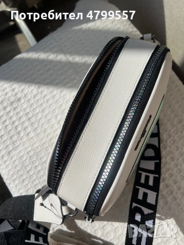 Дамска чанта Karl Lagerfeld Paris, снимка 7 - Чанти - 54223727