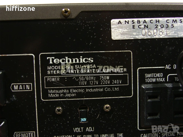УСИЛВАТЕЛ Technics su-v85a /3, снимка 9 - Ресийвъри, усилватели, смесителни пултове - 54281486