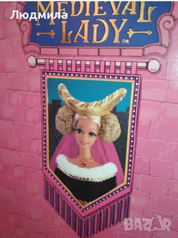 Барби Mattel Средновековна дама  кукла от колекцията Great ERAS., снимка 3 - Кукли - 56066793