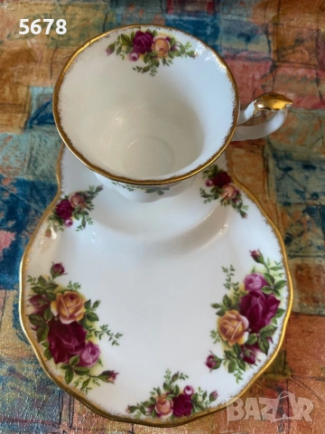 Royal Albert тенис сет Old Country Roses, снимка 10 - Антикварни и старинни предмети - 54293433
