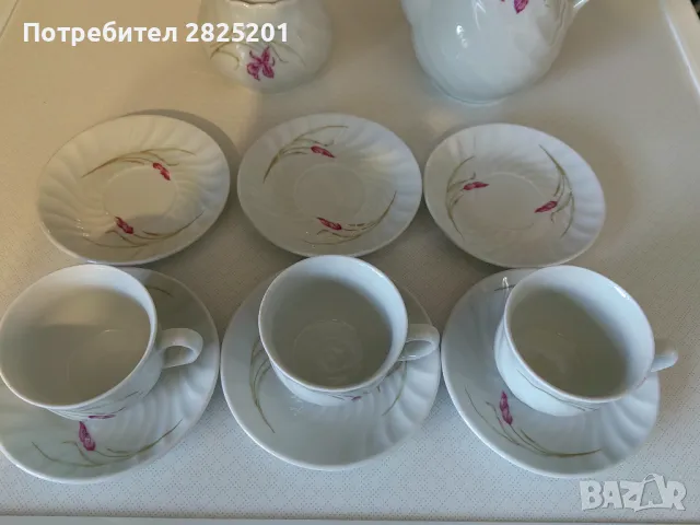 чаши за кафе , чинийки, захарница и каничка, снимка 5 - Чаши - 48554515