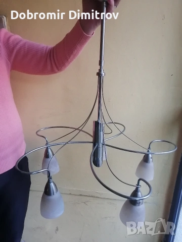 полюлей с 5 лампи, снимка 2 - Лампи за таван - 54243305