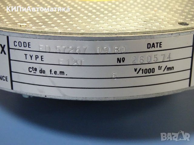 тахогенератор CEM Parvex F12T  generator tachometer, снимка 7 - Резервни части за машини - 40196688