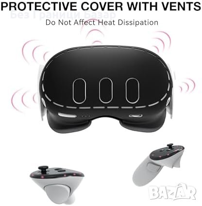 Ново Quest 3 VR Усъвършенствана Презрамка + Аксесоари: 4 в 1 Сет, снимка 6 - Друга електроника - 44206680