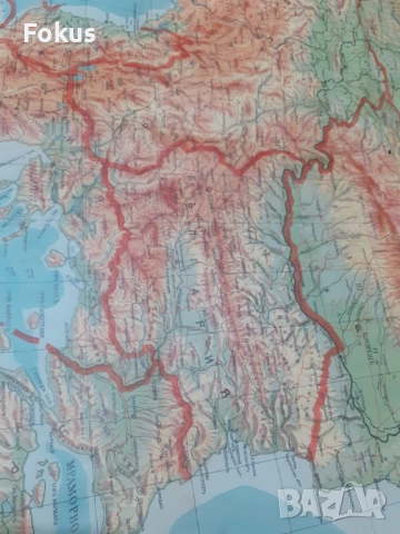 Стара царска карта на Балканския полуостров 1937 г, снимка 3 - Антикварни и старинни предмети - 53281981