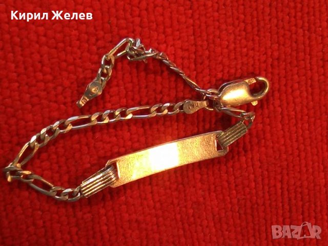 ПРЕКРАСНА ИТАЛИАНСКА СРЕБЪРНА ГРИВНА СРЕБРО 925 ITALY с БЯЛА ПОЗЛАТА 43202, снимка 4 - Гривни - 44692775