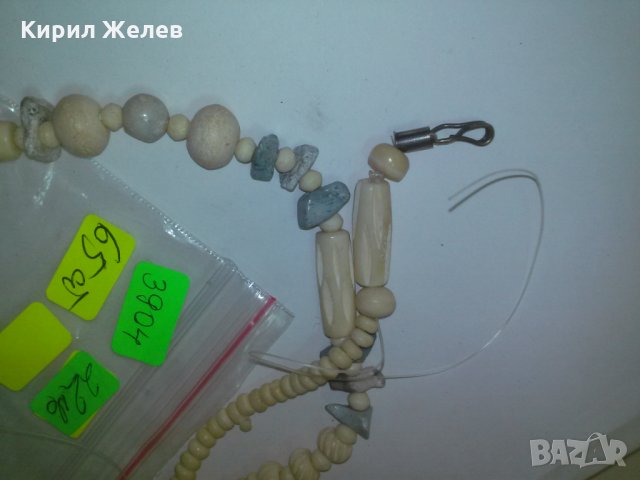 СЛОНОВА КОСТ и КАМЪНИ СТАРО КОЛИЕ 3904, снимка 7 - Колиета, медальони, синджири - 29771858