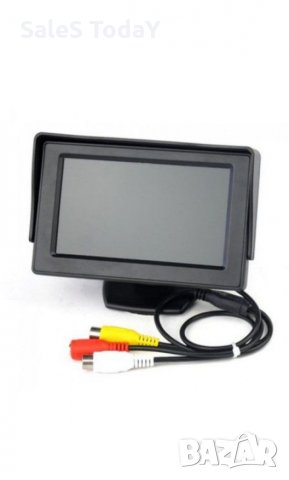 Монитор за кола 4 инча, дисплей 4, 3 ", TFT. LCD, черно, снимка 2 - Аксесоари и консумативи - 29746093
