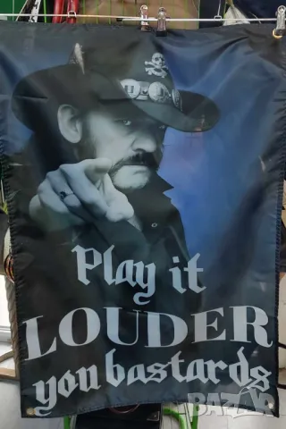 Lemmy- Play It LOUDER You Bastards flag, снимка 4 - Китари - 49750777