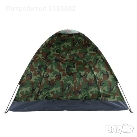 Камуфлажна, четириместна, водонепромокаема палатка 208 X 208см, снимка 5 - Палатки - 51206254