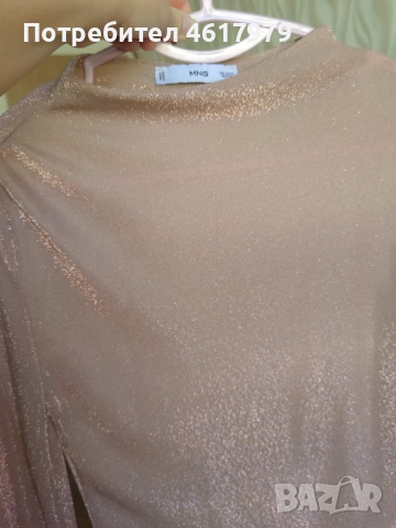 Блуза с лурекс Манго, снимка 3 - Блузи с дълъг ръкав и пуловери - 52465384