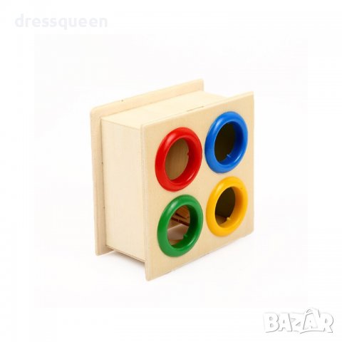 3568 Дървена играчка с топчета и чукче, снимка 10 - Образователни игри - 37816918