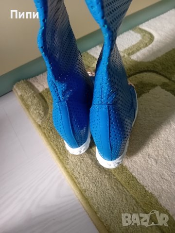 Чисто нови реплика, сини ботуши с вътрешна платформа , снимка 4 - Дамски ботуши - 42569062