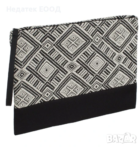 Плажен несесер за таолетни принадлежности, Черен,  29x21 см.