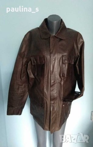 Яке "Tommy Hilfiger"® genuine leather / естествена кожа / голям размер , снимка 1 - Якета - 29572677