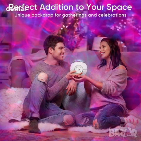 ibell Galaxy проектор с океански вълни, нощна светлина, дистанционно, снимка 6 - Декорация за дома - 54225919