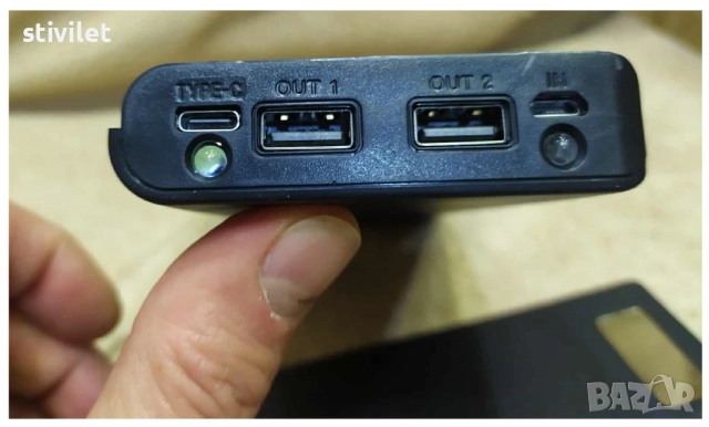 Power Bank Кутия за 8 бр.18650 батерии + фенер НОВО, снимка 12 - Други - 52095632