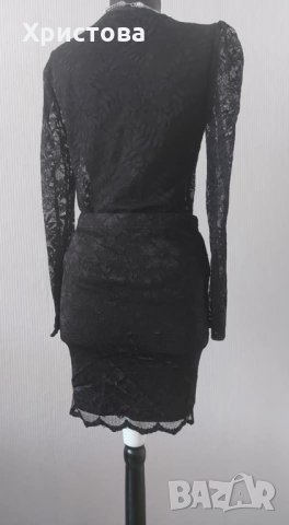 Дантелена пола ВЕРО МОДА в черно - 12,00лв., снимка 3 - Поли - 28382006