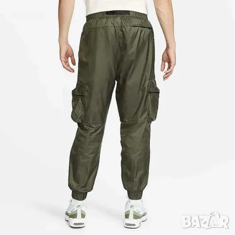 МЪЖКО ДОЛНИЩЕ NIKE TCH WVN LND PANT КАФЯВО-ЗЕЛЕНО, снимка 6 - Спортни дрехи, екипи - 55904518