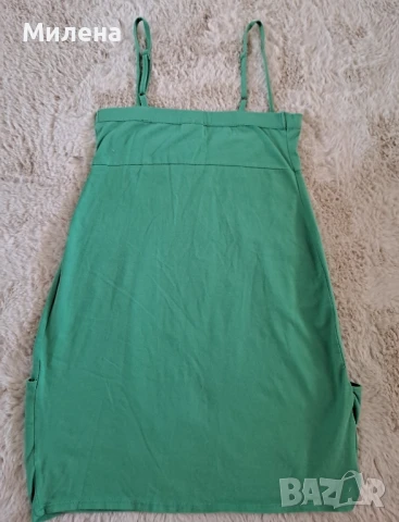 Къса зелена рокля/туника, размер Xs, снимка 4 - Рокли - 51041055