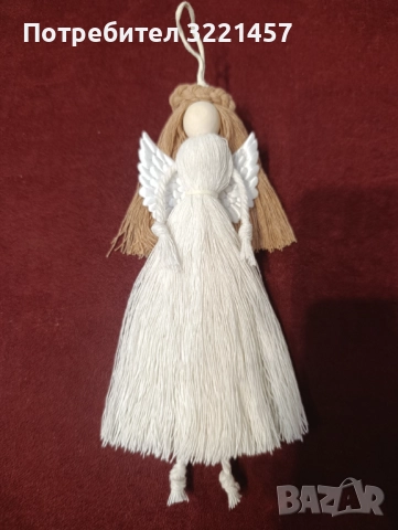 Коледни играчки от макраме , снимка 4 - Декорация за дома - 52436474