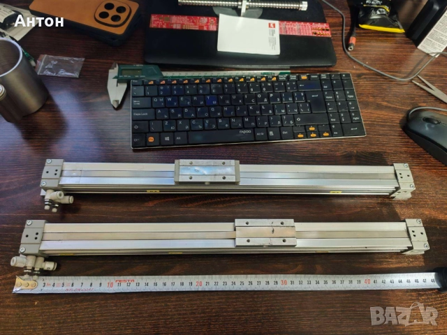 Безпрътови пневматични линейни актуатори (цилиндри) SMC, снимка 4 - Други инструменти - 52828501