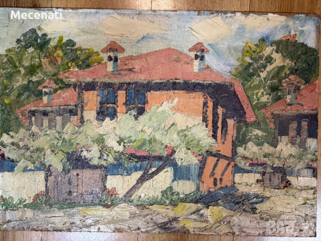 ДИМИТЪР ПАЧОВ масло пейзаж, снимка 3 - Картини - 53112447