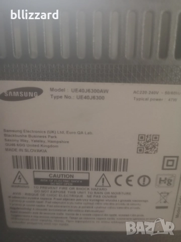 SAMSUNG UE40J6300AW, НА ЧАСТИ, снимка 2 - Телевизори - 51743288