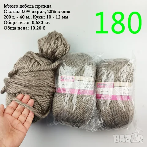 Евтини прежди в малки количества - нови и остатъци, снимка 11 - Други - 40171358
