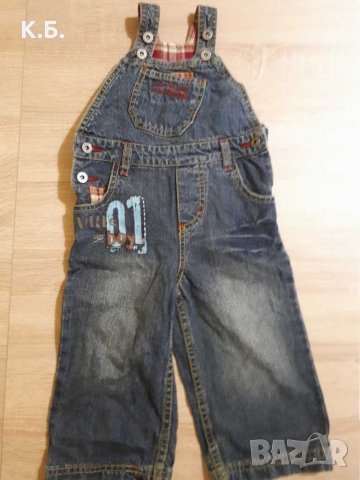 Дънково гащеризонче р-р 80/86, снимка 2 - Бебешки гащеризони - 31284825