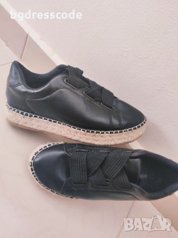 Черни еспадрили, снимка 2 - Дамски ежедневни обувки - 31755479