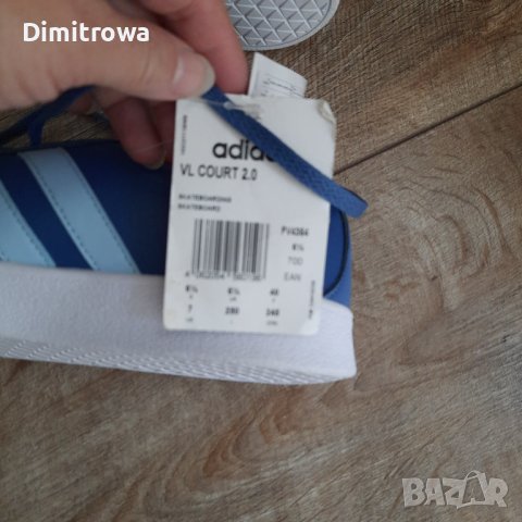 н.40 Adidas VL Court 2.0 'Trace Royal Orange', снимка 11 - Маратонки - 42560272