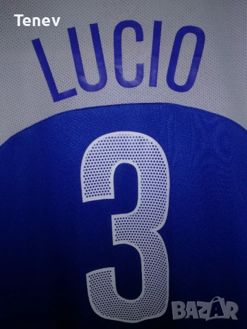 Brazil Lucio Nike T90 Total 90 оригинална тениска фланелка Бразилия Футбол Лусио Brasil , снимка 4 - Тениски - 41901585