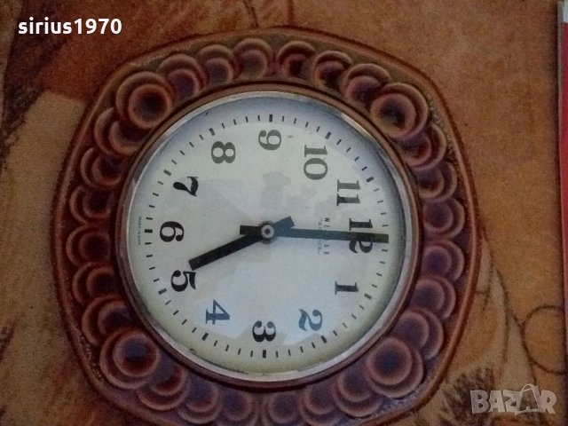 Немски кварцов часовникПорцелан, снимка 1