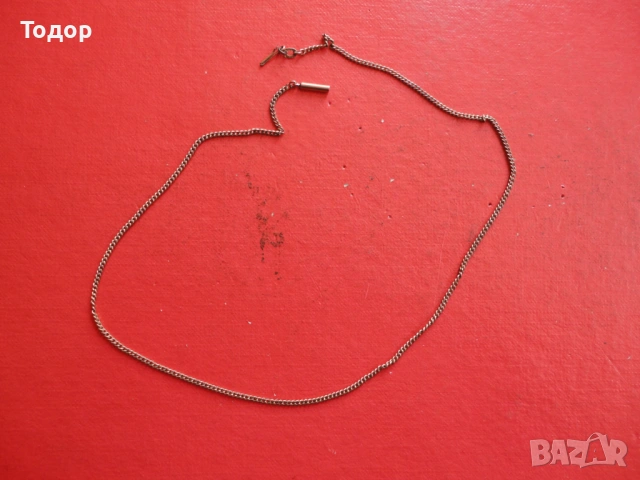 Позлатена верижка колие Am Double 2, снимка 4 - Колиета, медальони, синджири - 53051095