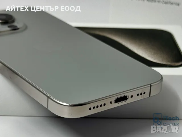 iPhone 15 Pro, 128GB, Natural Titanium, 100% батерия, ОТЛИЧЕН, 2г. ГАРАНЦИЯ!, снимка 9 - Apple iPhone - 56005564