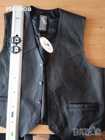 Кожен елек, снимка 3 - Други - 54337526