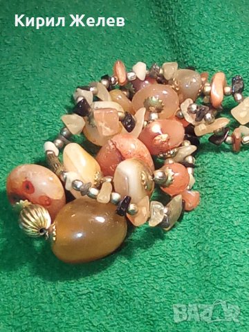 СКЪПОЦЕННО КОЛИЕ - ХАЛЦЕДОН МАЙСТОРСКА ЮВЕЛИРНА СТАРА ИЗРАБОТКА 20270, снимка 8 - Колиета, медальони, синджири - 33423157