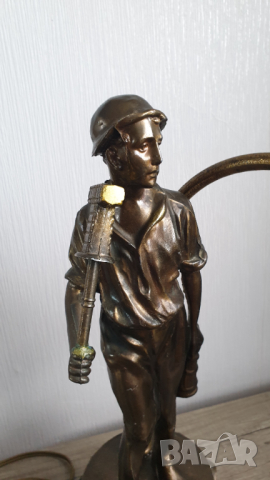 Стара настолна лампа, снимка 3 - Антикварни и старинни предмети - 44920164