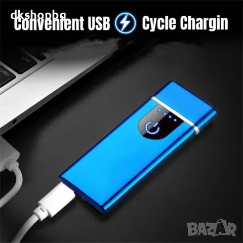 JL-707 Безпламъчна електрическа USB ветроустойчива дъгова запалка, снимка 4 - Запалки - 48988072