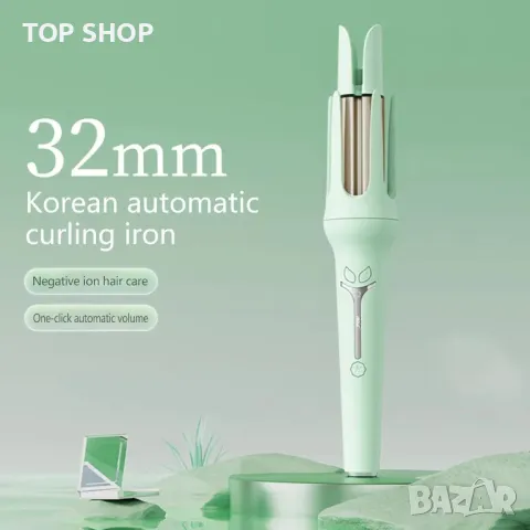 Маша за коса за жени Автоматично въртяща се 32MM, лилава, снимка 2 - Маши за коса - 49509139