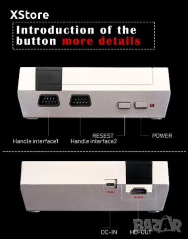 Класическа телевизионна ретро игра с 620 Вградени игри. Гаранция: 12 Месеца , снимка 15 - Други игри и конзоли - 47941051